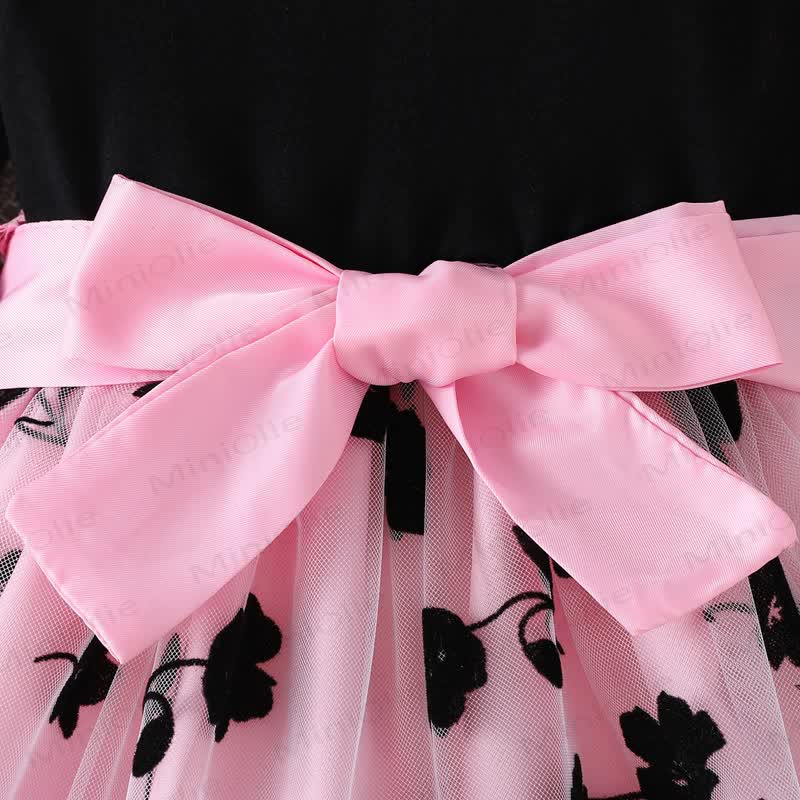 Baby Girl Bow Flower Mesh Dress - image 5