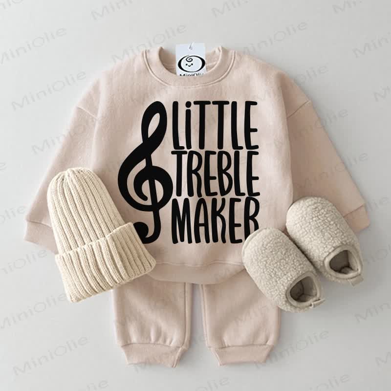 LITTLE TREBLE MAKEB Baby 2-piece Beige Set - Beige - 2-3T - image 1