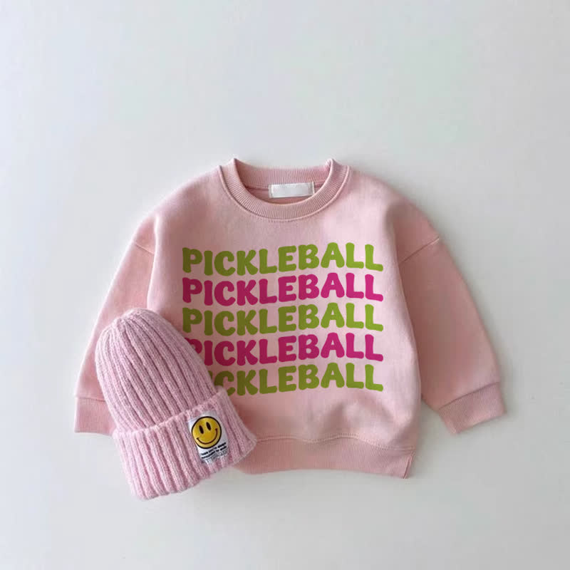 PICKLEBALL Baby Girl Pink Sweatshirt - Pink - 2-3T - image 1