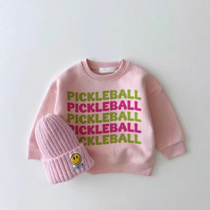 PICKLEBALL Baby Girl Pink Sweatshirt - Pink - 2-3T - image 1