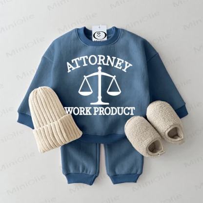 ATTORNEY WORK PRODUCT Baby Sweatsuit 2-piece Set - Blue - 2-3T - image 1