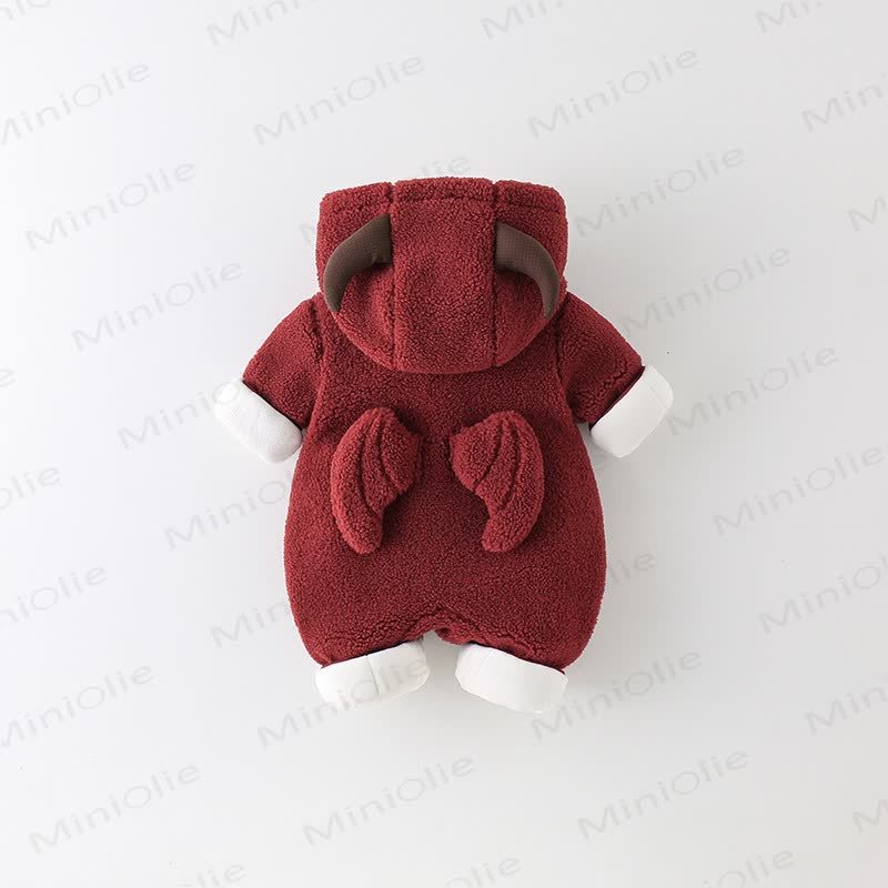 Baby Cute Demon Hooded Romper - image 3