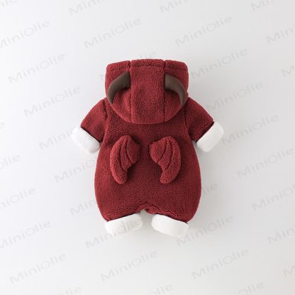 Baby Cute Demon Hooded Romper - image 3