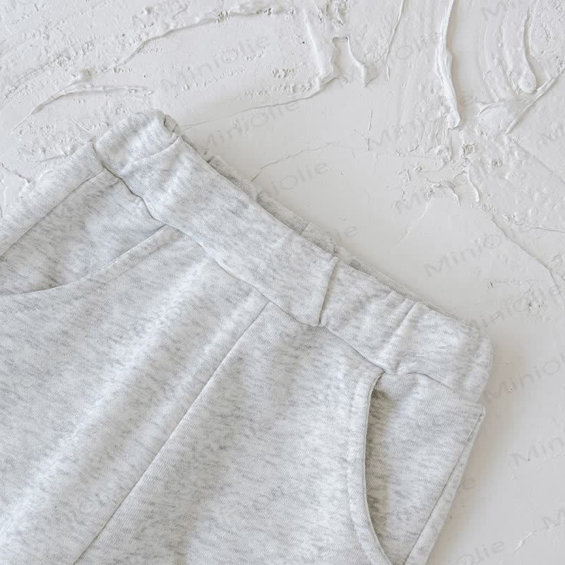 Baby Girl Solid Color 2-piece Sweatshirt Set - image 15