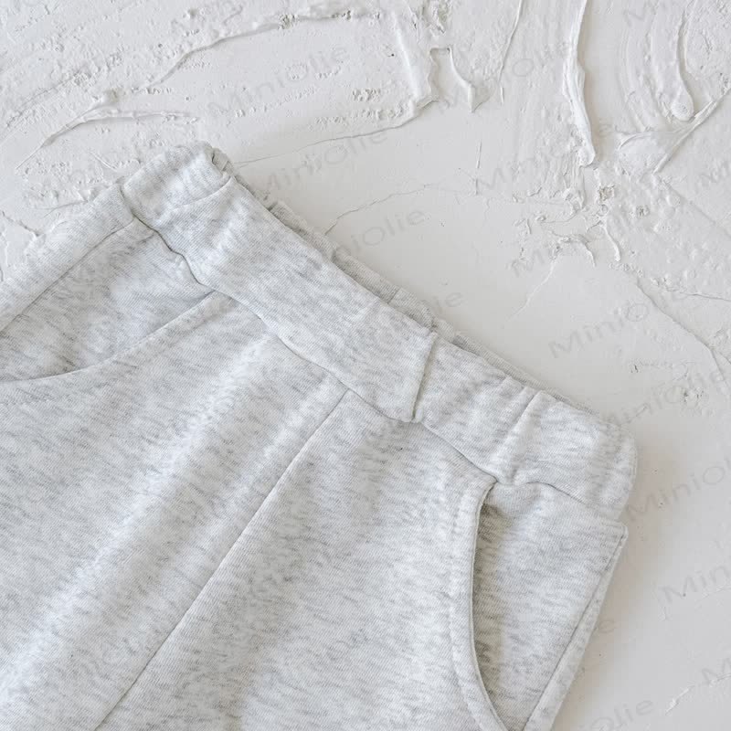 Baby Girl Solid Color 2-piece Sweatshirt Set - image 15