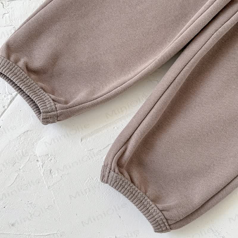 Baby Girl Solid Color 2-piece Sweatshirt Set - image 26