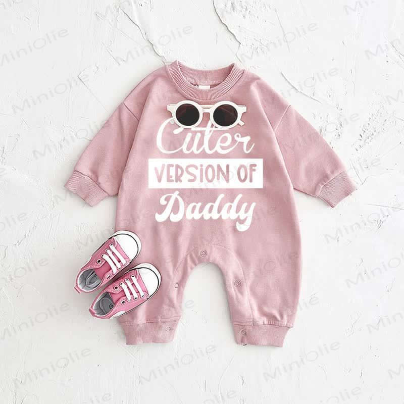CUTER VERSION OF DADDY Baby Pink Romper - Pink - 2-3T - image 1