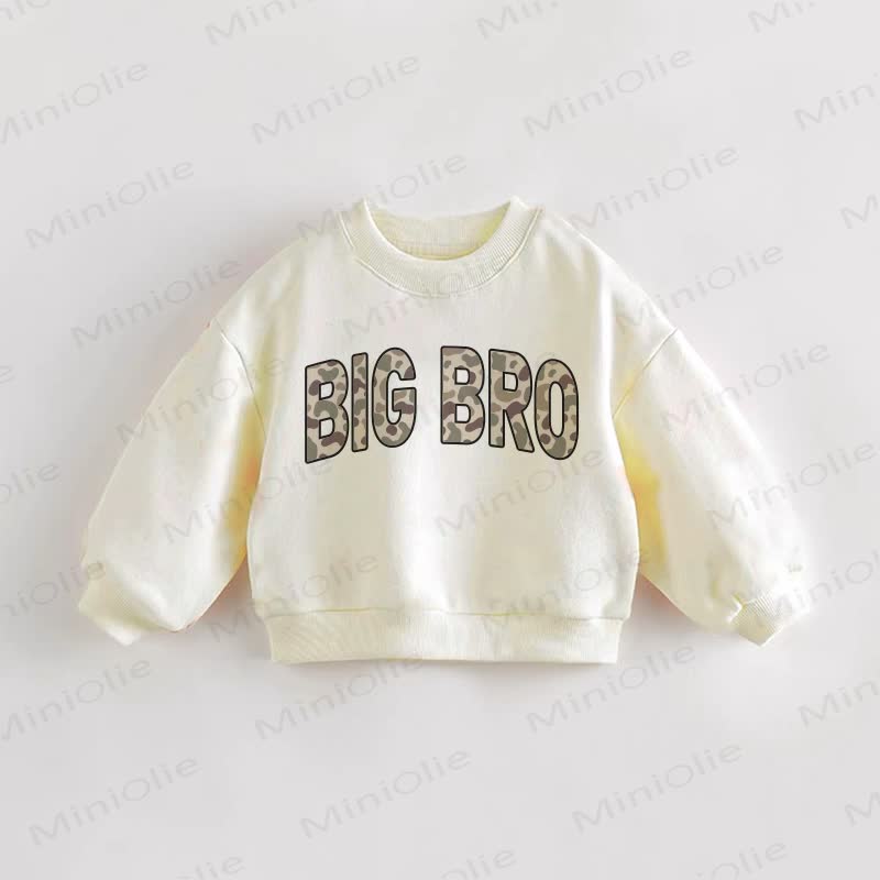 BIG BRO Baby Cream Sweatshirt - Cream - 3-5T - image 1