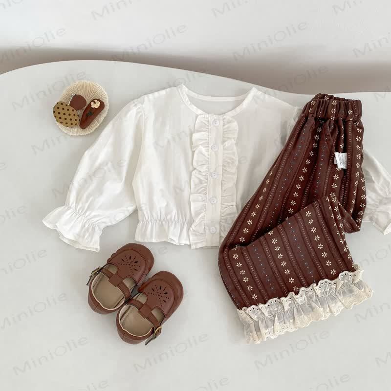 Baby Toddler Girl Flower Lace Pants - image 5