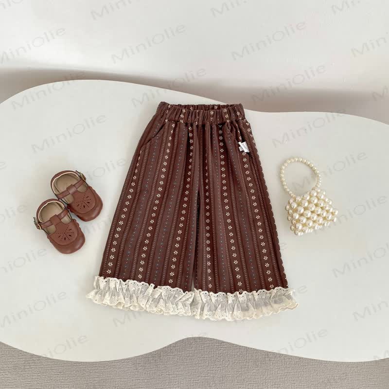 Baby Toddler Girl Flower Lace Pants - image 4