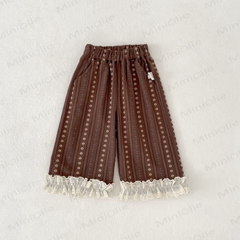Baby Toddler Girl Flower Lace Pants - image 3