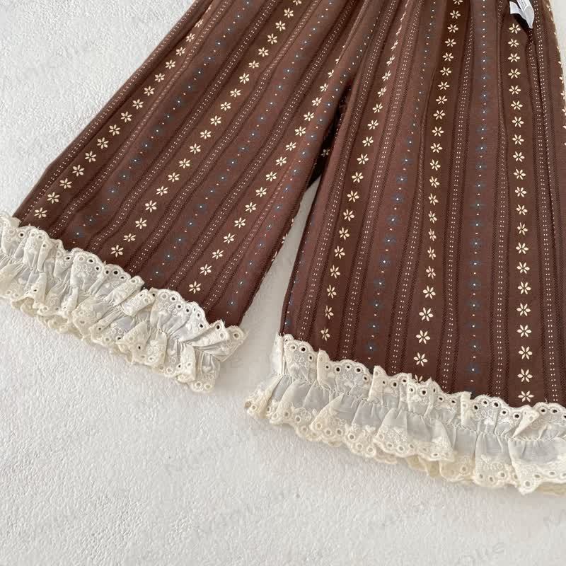 Baby Toddler Girl Flower Lace Pants - image 8