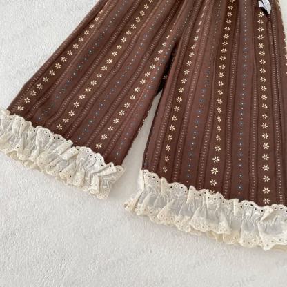 Baby Toddler Girl Flower Lace Pants - image 8