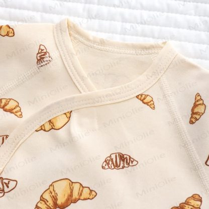 Baby Croissant Print Newborn Romper - image 5
