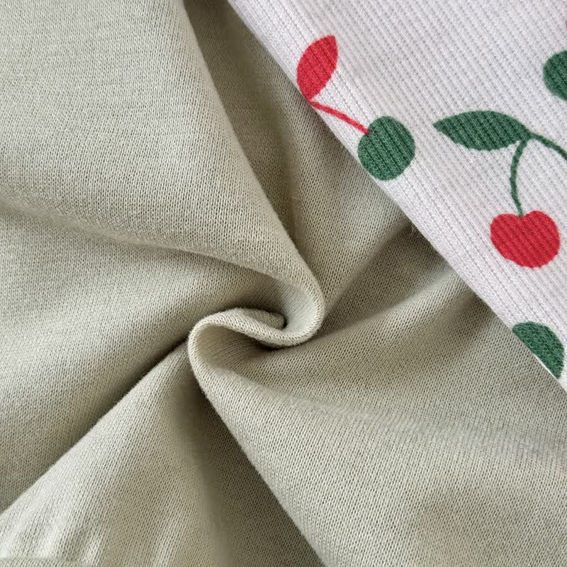 Baby Girl Embroidered Cherry 2-piece Set - image 13