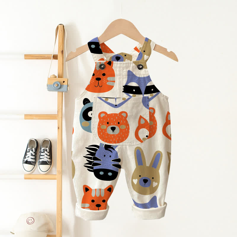 Baby Animal Beige Overalls - Beige - 3-5T - image 1