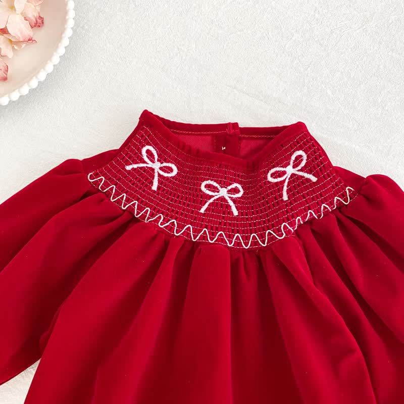 Baby Toddler Girl Bow Dress/ Bodysuit - image 13