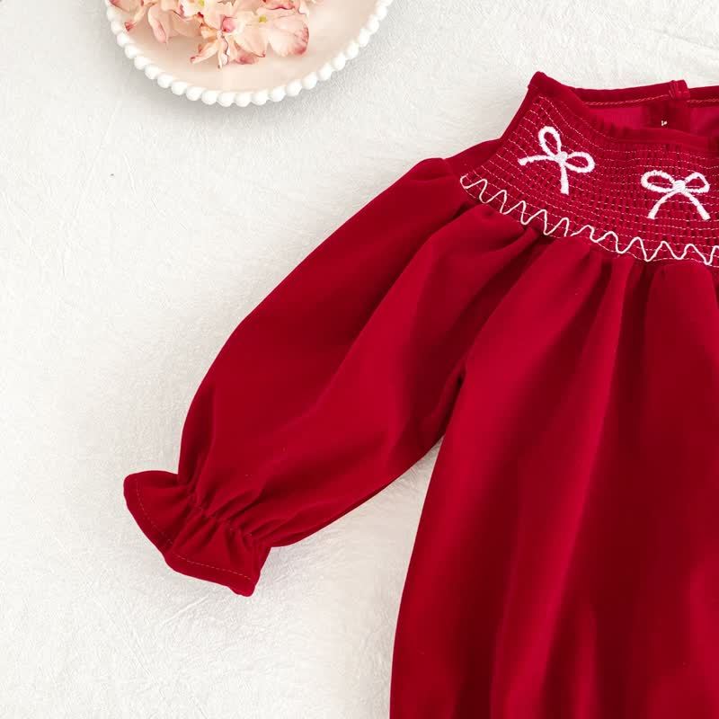 Baby Toddler Girl Bow Dress/ Bodysuit - image 14