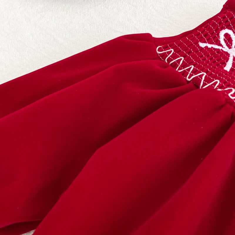 Baby Toddler Girl Bow Dress/ Bodysuit - image 10