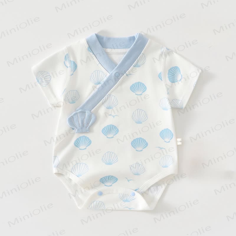 Baby Shell Print Bodysuit - Blue - 18-24M - image 2