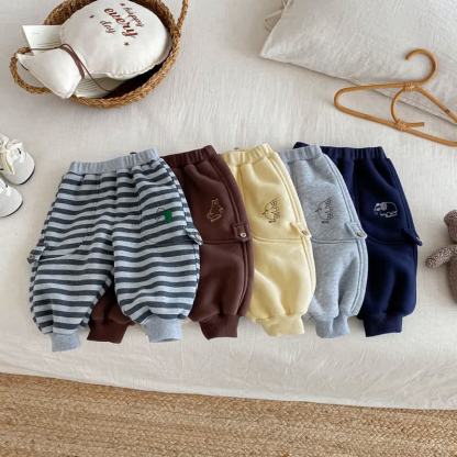 Baby Toddler Animal Fleece Lined Jogger Pants - image 1