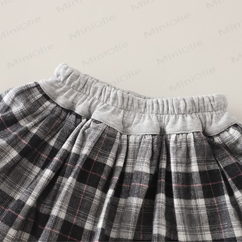 Baby Toddler Girl Love Cherry Plaid 2-piece Set - image 11