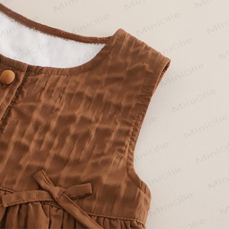 Baby Toddler Girl Bow Solid Color 3-piece Set - image 8