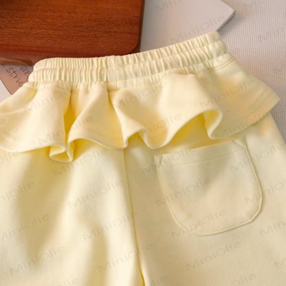 M Toddler Kid Girl Solid Color Lace 2-piece Set - image 8