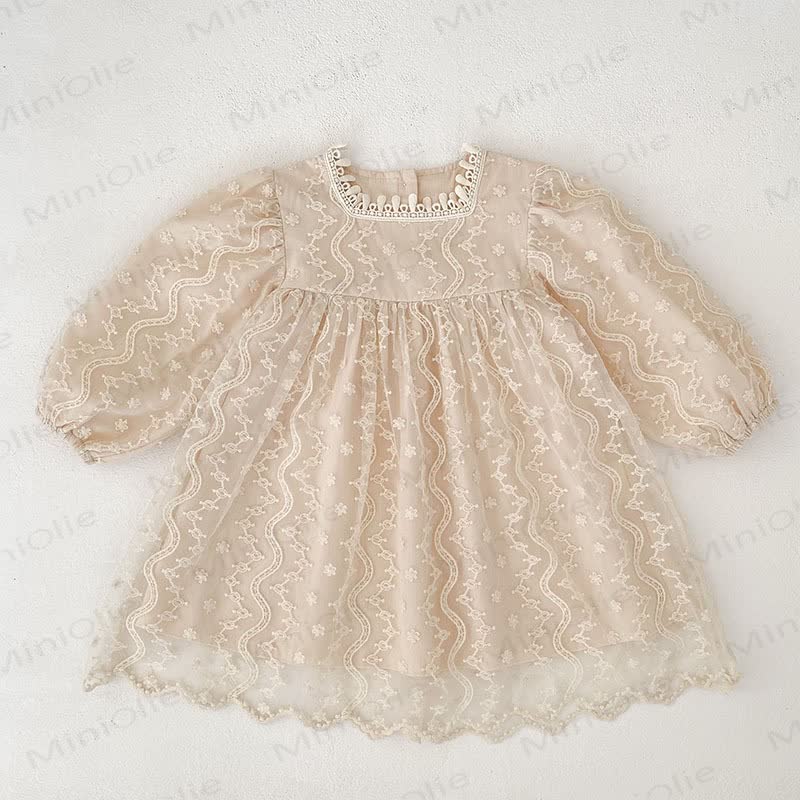 Baby Toddler Girl Mesh Lace Dress/ Bodysuit - image 4