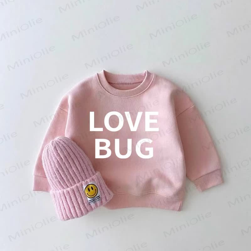 LOVE BUG Baby Girl Pink Sweatshirt - Pink - 2-3T - image 1