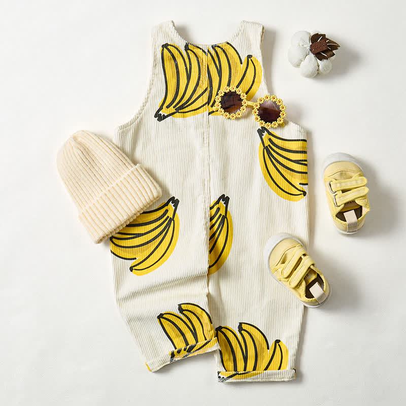 Baby Toddler Banana Corduroy Apricot Overalls - image 3