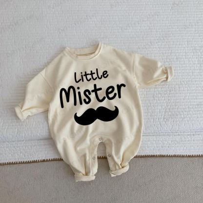 LITTLE MISTER Baby Beige Romper - Beige - 2-3T - image 1