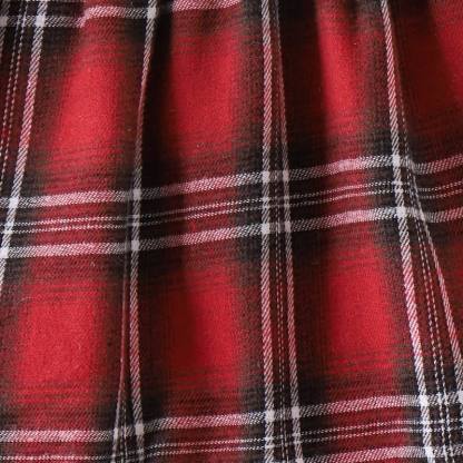 Baby Girl Plaid Bow Fur Dress - image 9