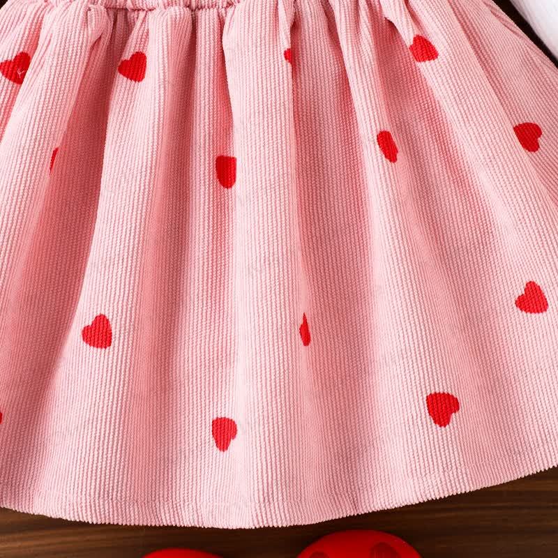 Baby Girl Love Bodysuit & Suspender Dress - image 6