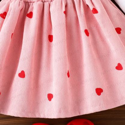 Baby Girl Love Bodysuit & Suspender Dress - image 6