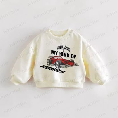 MY KIND OF FORMULA Baby Toddler Car Cream Sweatshirt - Cream - 3-5T - image 1