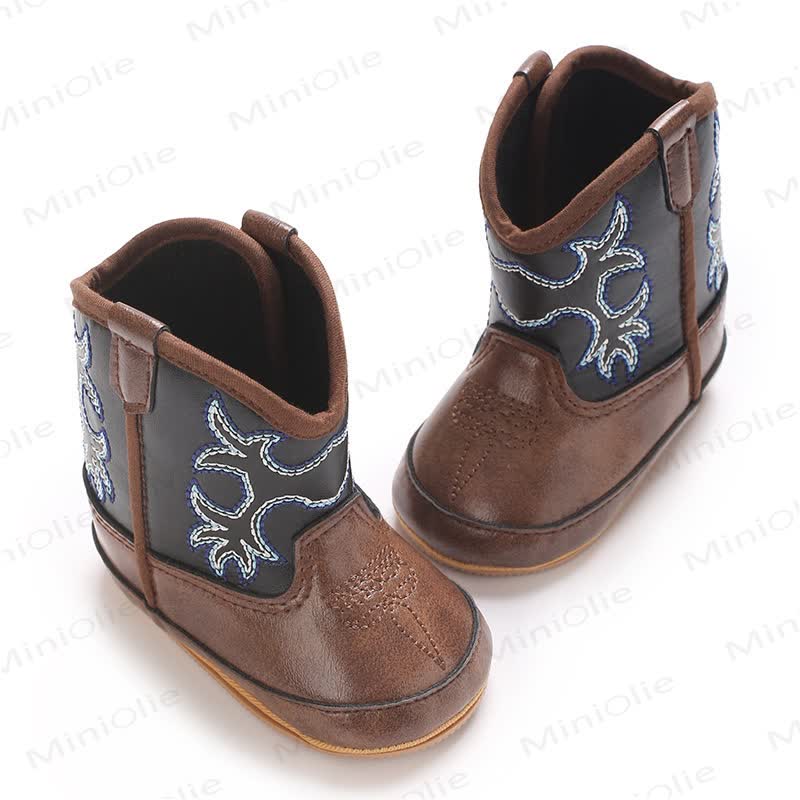 Baby Leaves Embroidered Soft Boots - image 10