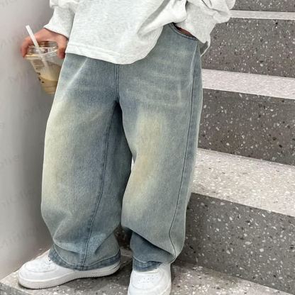 Toddler Kid Boy Loose Pants - Light Blue - 10Y - image 1