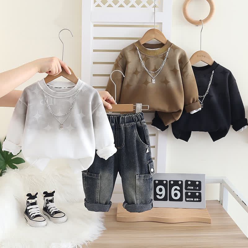 Baby Toddler Boy Denim 2-piece Set - image 1