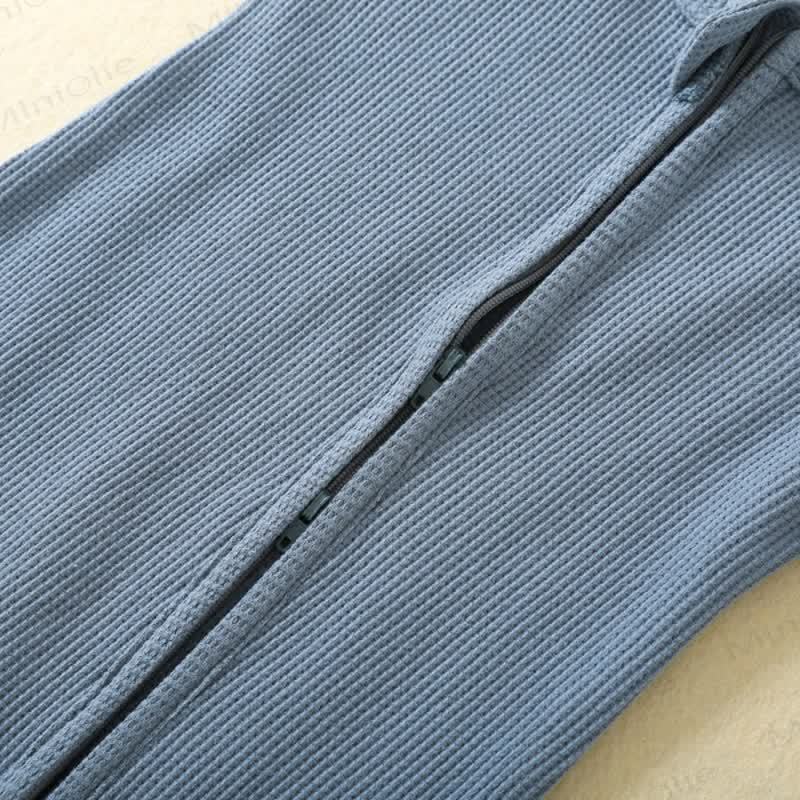 Baby Solid Color Newborn Pajamas Romper - image 5