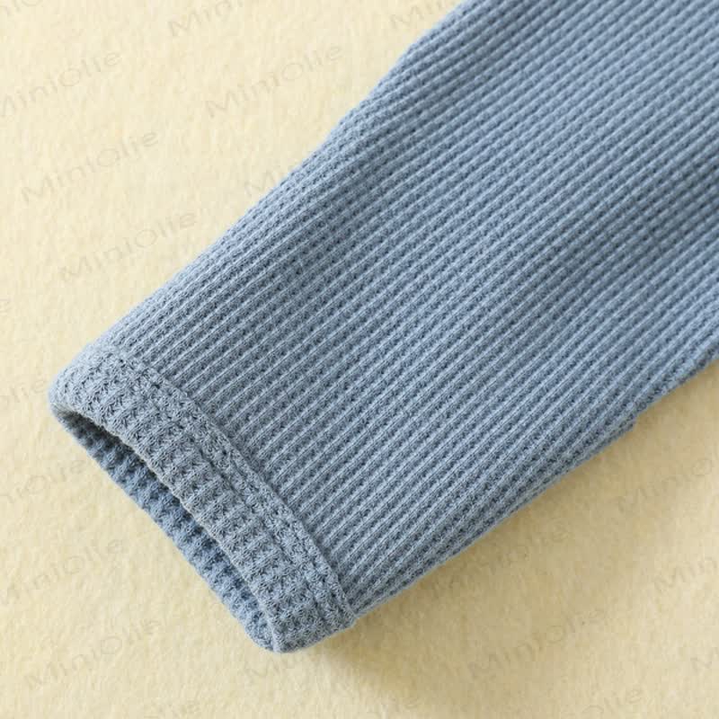 Baby Solid Color Newborn Pajamas Romper - image 8