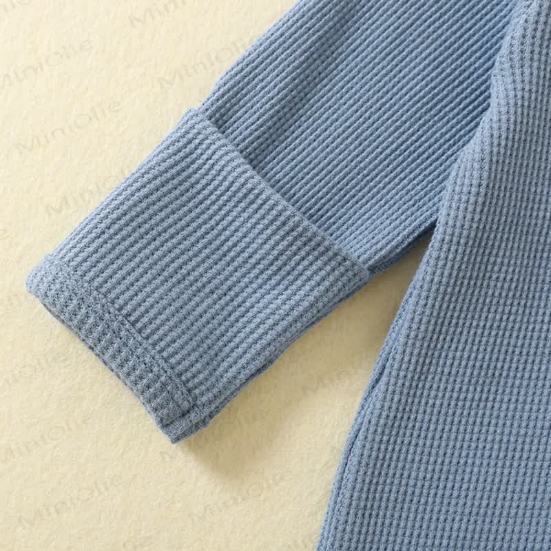 Baby Solid Color Newborn Pajamas Romper - image 6