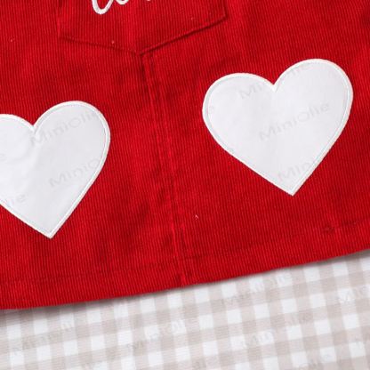 LOVE Baby Girl Bodysuit & Suspender Dress - image 8