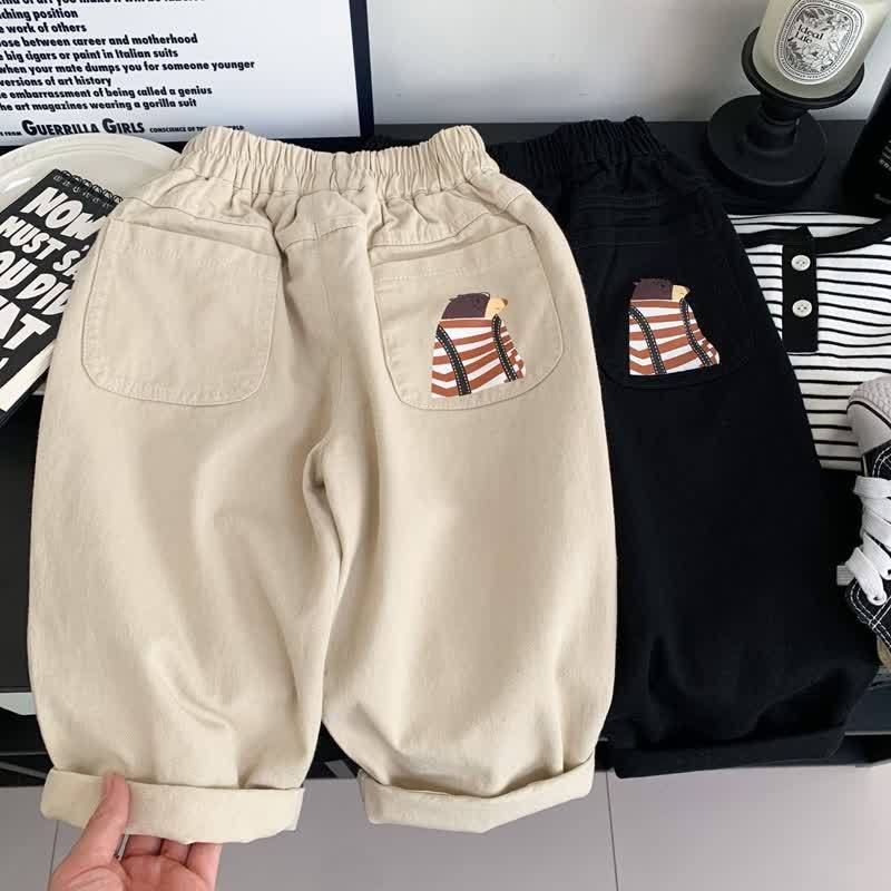 Baby Toddler Bear Pants - Beige - 5-7T - image 2