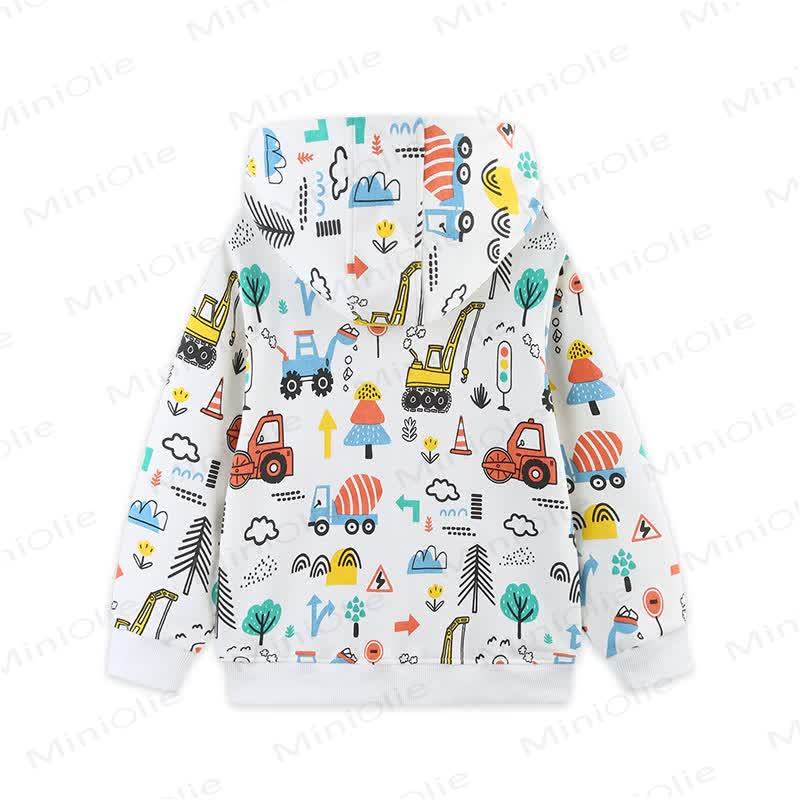 Toddler Kid Boys Cartoon Print Hooded Outerwear - image 2