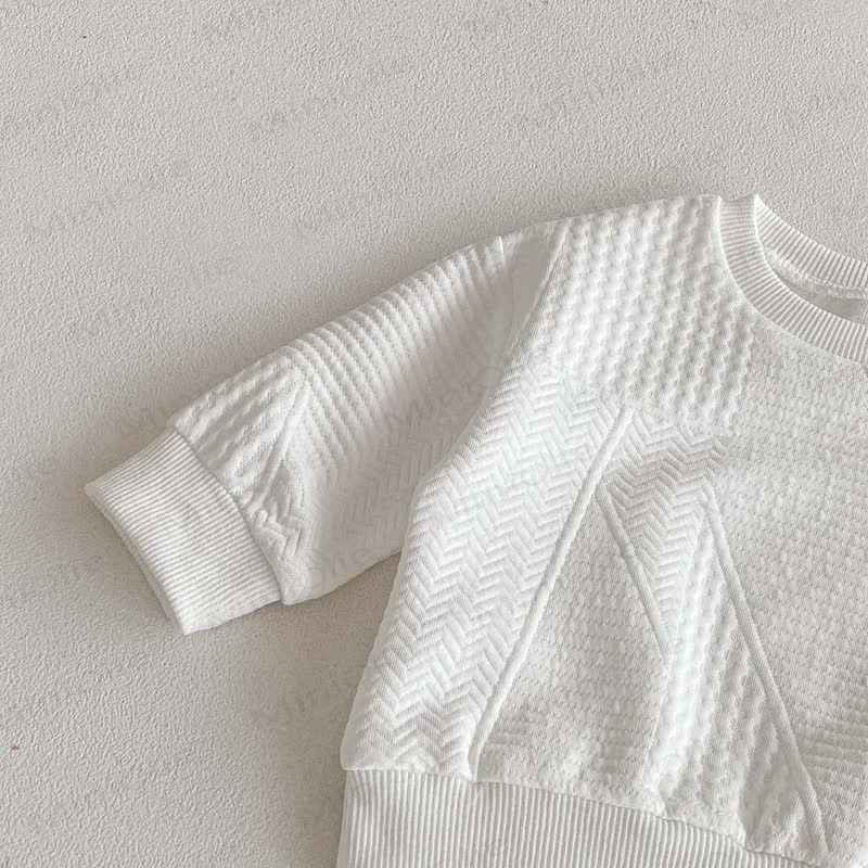 Baby Boy Bear 2-piece White Set - image 6