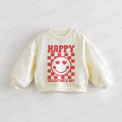 HAPPY VALENTINE'S DAY Baby Cream Sweatshirt - Cream - 3-5T - image 1