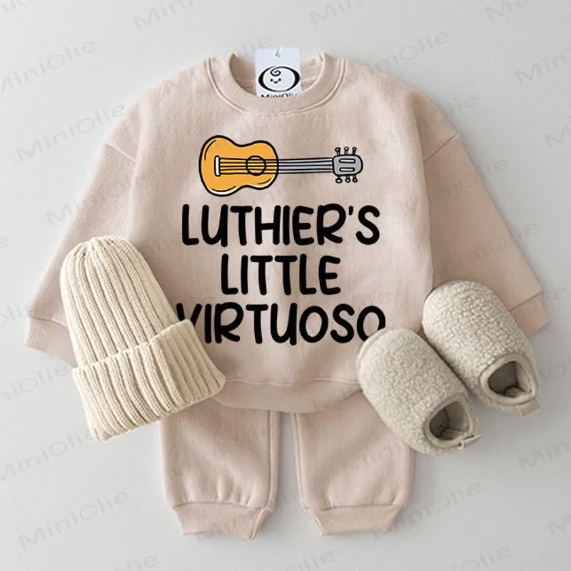 LUTHIER'S LITTLE VIRTUOSO Baby 2-piece Beige Set - Beige - 2-3T - image 1