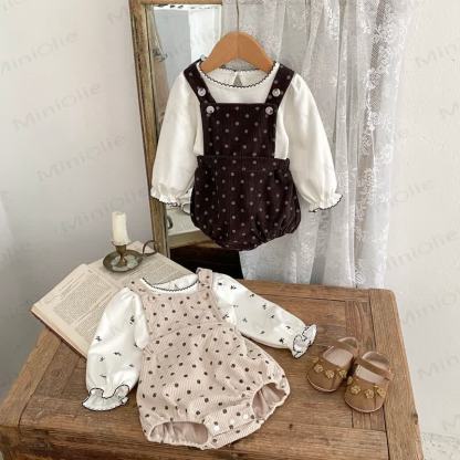 Baby Toddler Girl Dot Romper/Top - image 2
