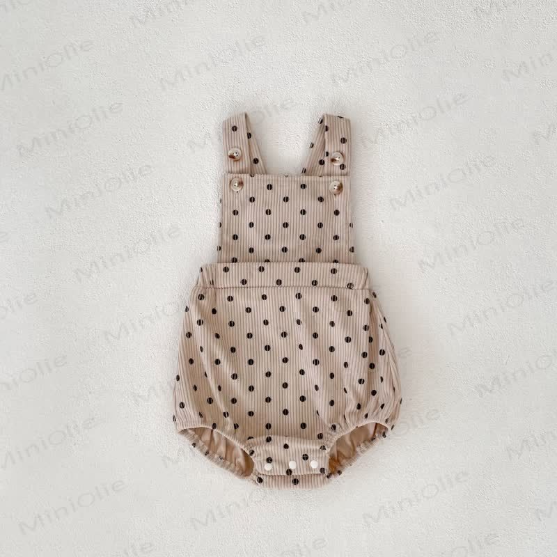 Baby Toddler Girl Dot Romper/Top - Beige Romper - 2-3T - image 5
